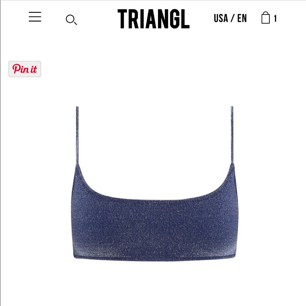 ISO Triangl Mica top riverside sparkle size small